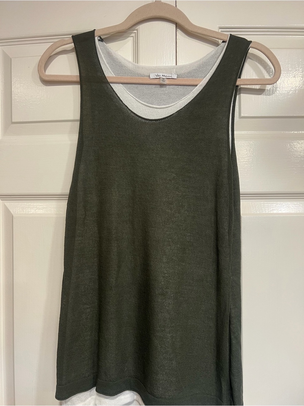 Vila Milano Womens Layered Scoopneck Sleeveless Top Size Medium Like New